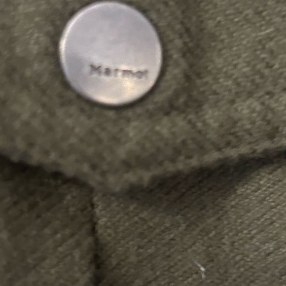 Marmot Banyons Insulated Hoodie Full Zip Army Green Orange Jacket Men's Sz M - Picture 4 of 13